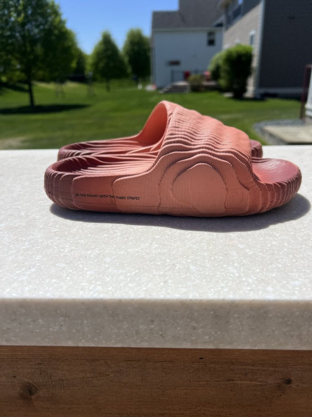 Adidas UK4/US5 Coral Slide Terrain adilette Sandals